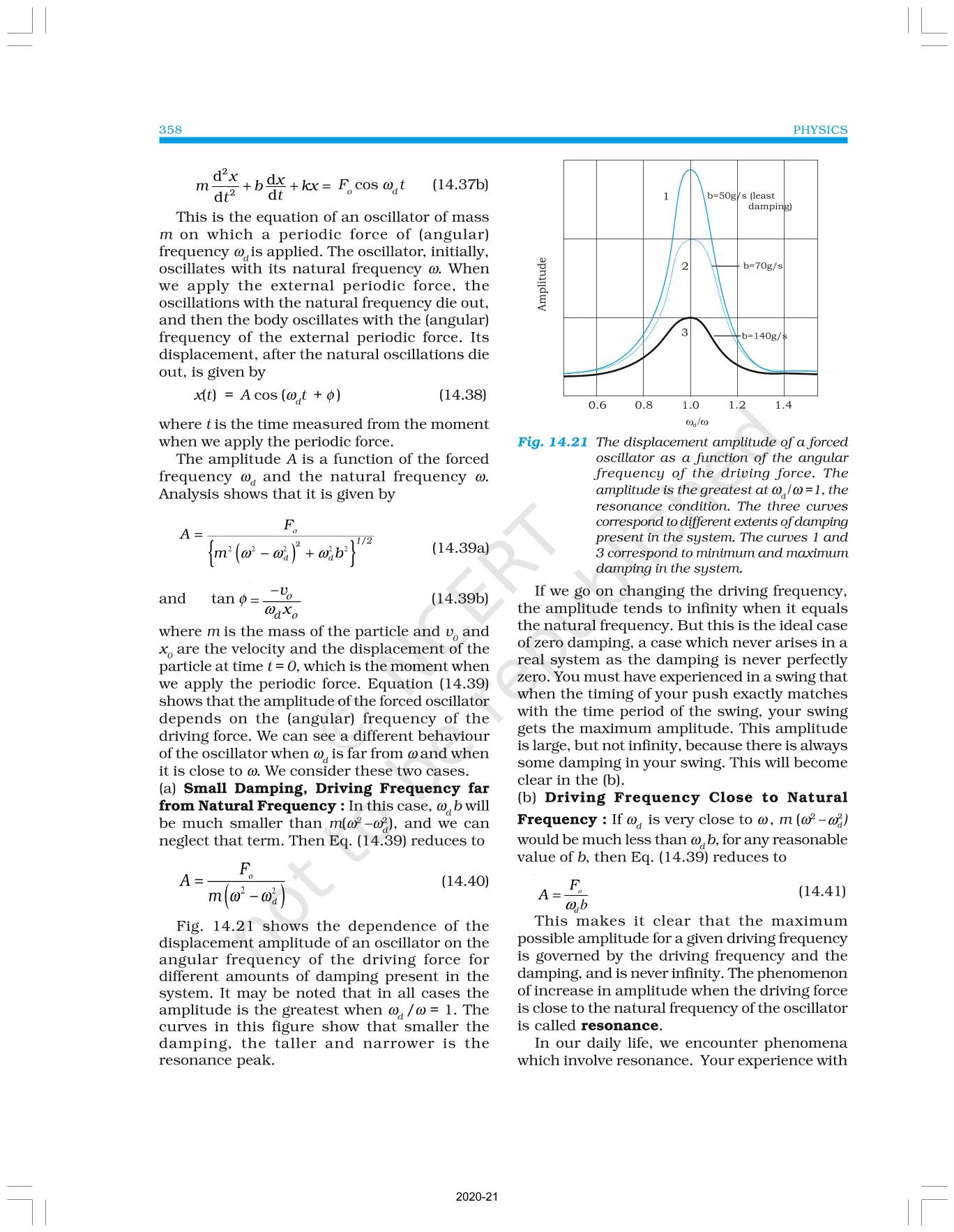 Oscillations ncert book of class 11 physics part ii